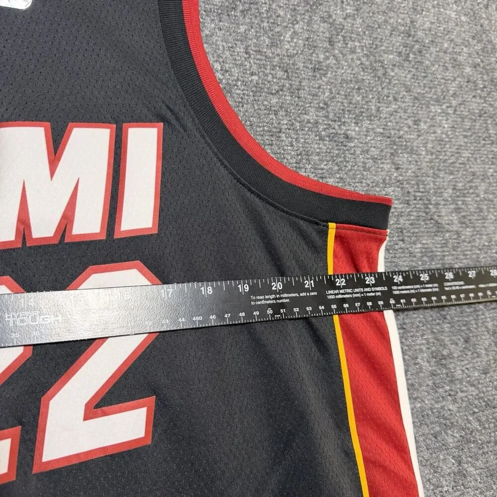 NWT Nike NBA Miami Heat Jimmy Butler #22 Jersey Black Red Size 52 XL Swingman - Picture 7 of 9